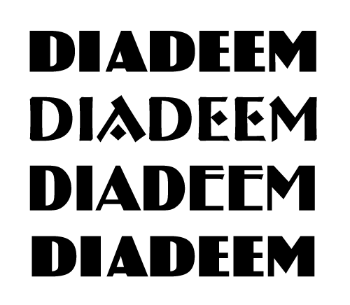 bartswerk diadeem lettertype